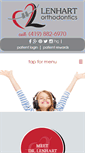 Mobile Screenshot of lenhartorthodontics.com